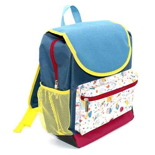 LES DÉGLINGOS Cartable/Sac à dos Rabat Enfant - Ecole - Astros le hibou, Mixte enfant, Bleu, 38CM