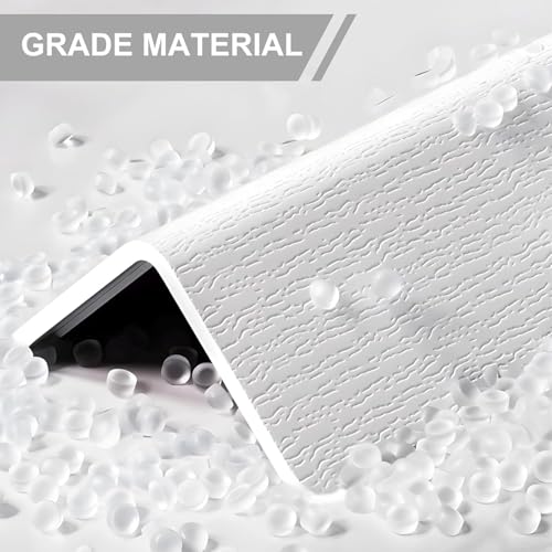Image of Corner Protectors,2PC Self Adhesive Corner Protectors for Walls, 16In x 1.57in Easy to Install Edge Guard Strip for Drywall,Garage Door,Baseboard, White