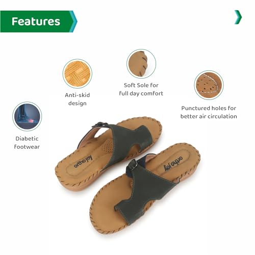 Image of ORTHO JOY Extra-Soft Women's Doctor Ortho Slippers /Flip-Flops For Women