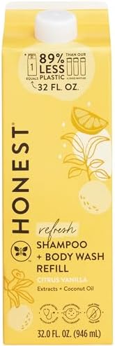 The Honest Company Shampoo Body Wash Refill Carton, Citrus Vanilla Refresh