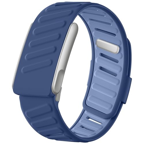 Image of VEMIGON Silicone Sport Band Compatible with Whoop 5.0 One /Peak, Life /MG, Breathable, Adjustable Waterproof Replacement Wristband Strap with Stainless Steel Frame Connector, NOT for Gen 4.0(Band only)
