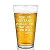 Futtumy Being My Husband Is Really The Only Gift You Need Beer Glass, Funny Valentine’s Day Birthday Engagement…