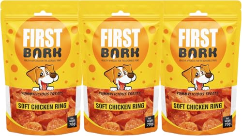 First Bark Yummylicious Treats Soft Chicken Ring, Medium, 70 g (Pack of 3) (B0846K8488) Amazon Price History, Amazon Price Tracker
