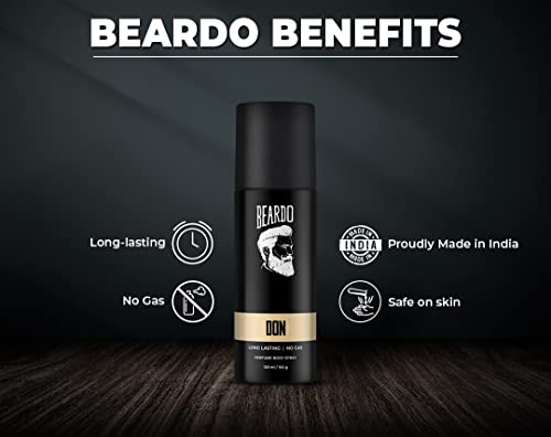 Image of Beardo Men's Godfather EDP Perfume 100ml & Don Perfume Body Spray 150ml Gift Set (Set of 2)