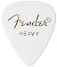 Fender Classic Celluloid Guitar Picks 351 Shape, White, Heavy, 144-Pack