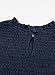 blibean Girl Fall Long Sleeve Dress Kid Fashion Boho Ruffle Neck Smocked Dresses Semi Formal Party Swing Dresses Solid Casual Trendy Dressy Clothes Navy Blue Size 6-7 Six Seven Year Old