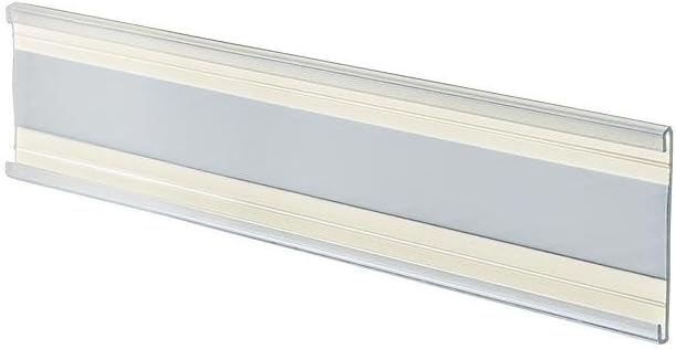 Azar Displays 199607 6-Inch Width by 2-Inch Height Adhesive Back Nameplate, 10-Pack