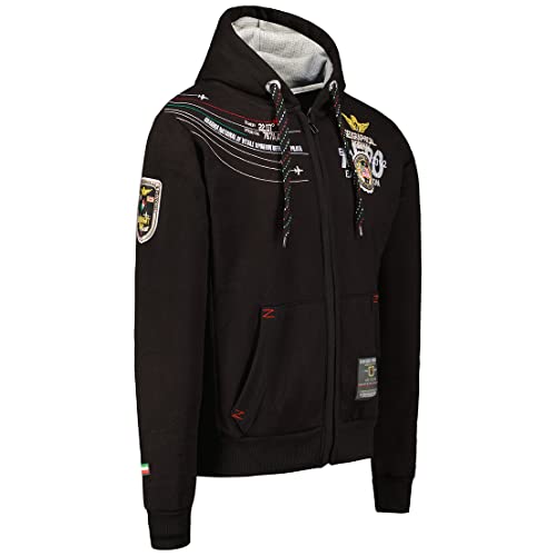 Geographical Norway Męska bluza z kapturem Faero, czarny, L