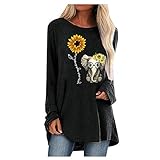 ❤【Design】Passt gut zu Freizeithosen oder Jeans, Leggings oder Sportschuhe! Sie wirken elegant, stilvoll, süß und verbessern den visuellen Effekt. Herbst und Winter Sweatshirt Damen, Herbst Oberteile Damen, Pullover Damen, Festliche Oberteile Damen, Oversize Shirt Damen, Teenager Mädchen Shirt, Lässiger Kleidungsstil.
