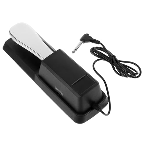 Totority Digital Piano Sustain Foot Pedal Keyboard Pedal Alloy Construction Non-slip Expressive for Piano Keyboards Random Style