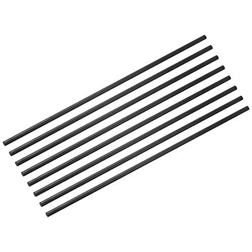 sourcing map 8 Stück Kohle faser stab, 3 mm x 150 mm, für RC Flugzeuge, DIY Werkzeug, Flügelrohr, Quadcopter Arm