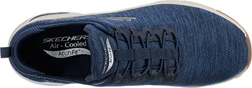 Skechers Men's Arch FIT WAVEPORT Sneaker, Navy Mesh Trim, 10 | Image 4