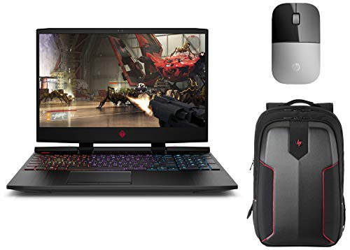 Image of HP Omen 15-dc0084tx (8th Gen Intel Core i7-8750H /16GB /128GB SSD + 1TB HDD /Win10 /GTX 1050Ti 4GB Graphics /144 Hz Refresh Rate) & Z3700 Wireless Mouse & Omen Gaming Backpack