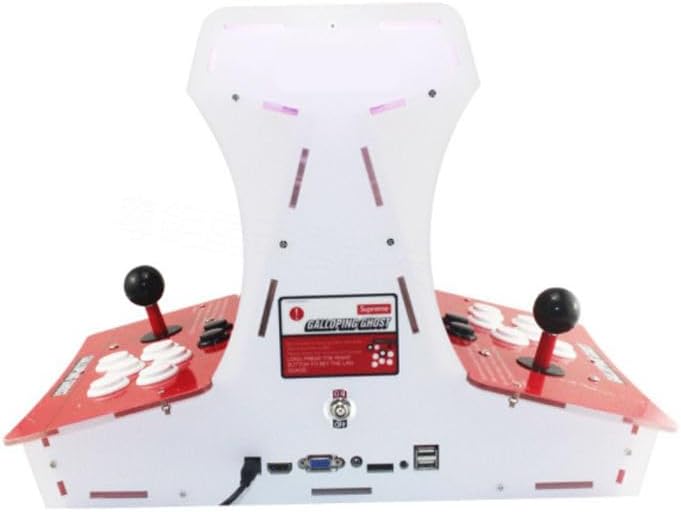 Coverzone İki Kişilik Retro 10 inç Ekran Old School Oyun Konsolu 8200 Oyun - Joystick ile Supreme Street Fight Arcade Oyun Makinesi Dahili Hoparlör 29cm x 47cm x 35cm M77 - Görsel 5