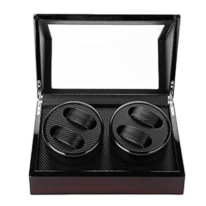 Watch Winder, Automatische watchwinder voor 4 horloges, watchwinder voor automatische horloges, watch turner…