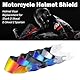 Helmvisier für Shark D Skwal D-Skwal 2 Spartan,Motorradhelm Visier,Motorrad Windschutz Helm Objektiv Visier,Integralhelm Visier UV-Beständig,Motorradhelm Visier Ersatz(Transparent)