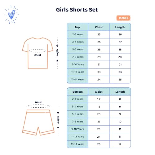 Image of Nap Chief Kids Cotton Disney Character Co ord Set for Girls, T Shirt and Shorts for Casual Wear
