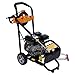 7.5HP Petrol Pressure Washer | 2465PSI High Power Jet Cleaner, 3600RPM | Portable Garden & Driveway Cleaner for Patio, Vehicle & Outdoor Surfaces