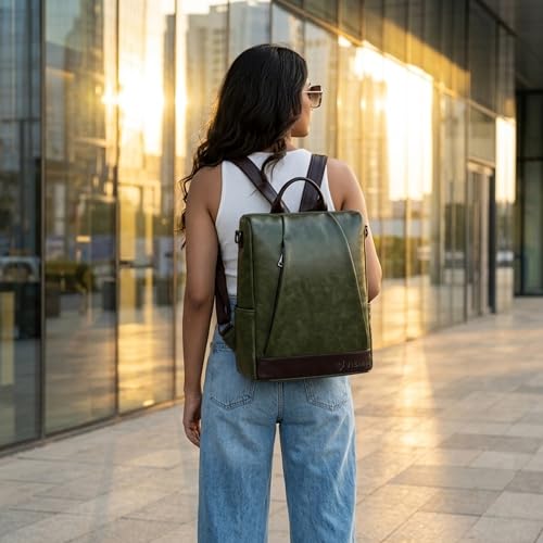 Image of VISMIINTREND Backpack Bags for Women | Rakhi Gift for Sister | Vegan Leather Laptop Bag for Women Office, Backpack for College, Daily Travel Bagpack - Rakshabandhan Gift For Sister