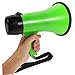 BESPORTBLE Portable Megaphone Speaker 25w Rechargeable Flashlight 240s Recording for Outdoor Events Security Cheerleading
