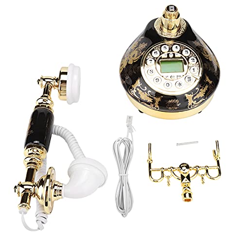 CCYLEZ MS-9107 Vintage Antique Telefon, Home Decor Desk Telefon, Digital Vintage Telefon, Support FSK und DTMF, Retro Festnetztelefon für Home Hotel Office Decor