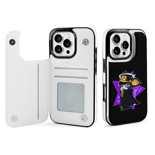 【iPhone16 Pro ケース 手帳型】 ジョジョの奇妙な冒険 イギー スマホケース iPhone16 Pro 携帯カバー 背面 財布型 アイフォン16 Pro ケース 2024年新型 PUレザー カード収納 スタンド機能 おしゃれ 耐衝撃 ワイヤレス