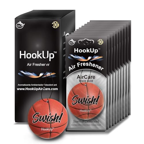 Basketball Car Air Freshener by HookUp - 10 Pack -