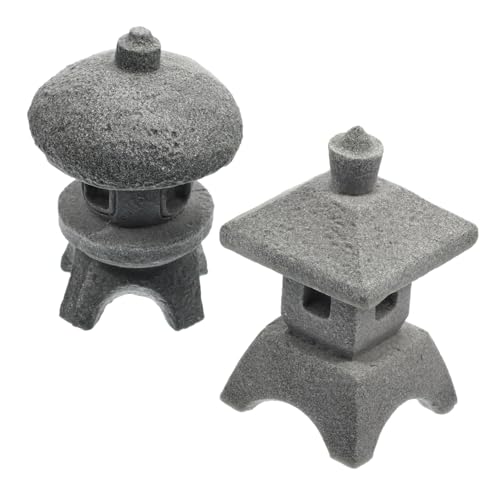 Linternas de pagoda de arenisca: decoración ligera sin peso 2