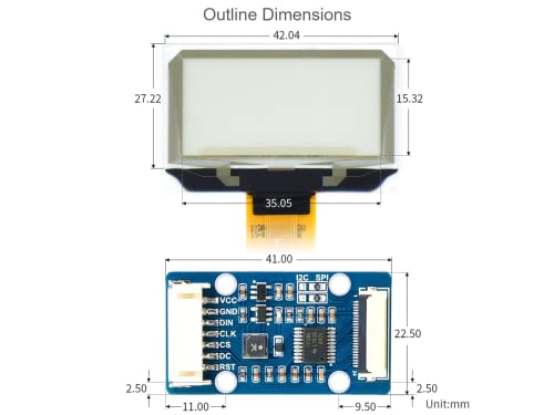 Waveshare 1.51INCH OLED 545 For Raspberry Pi/Arduino/Stm32, 1.51 Inch Transparent Oled Screen thumb #7