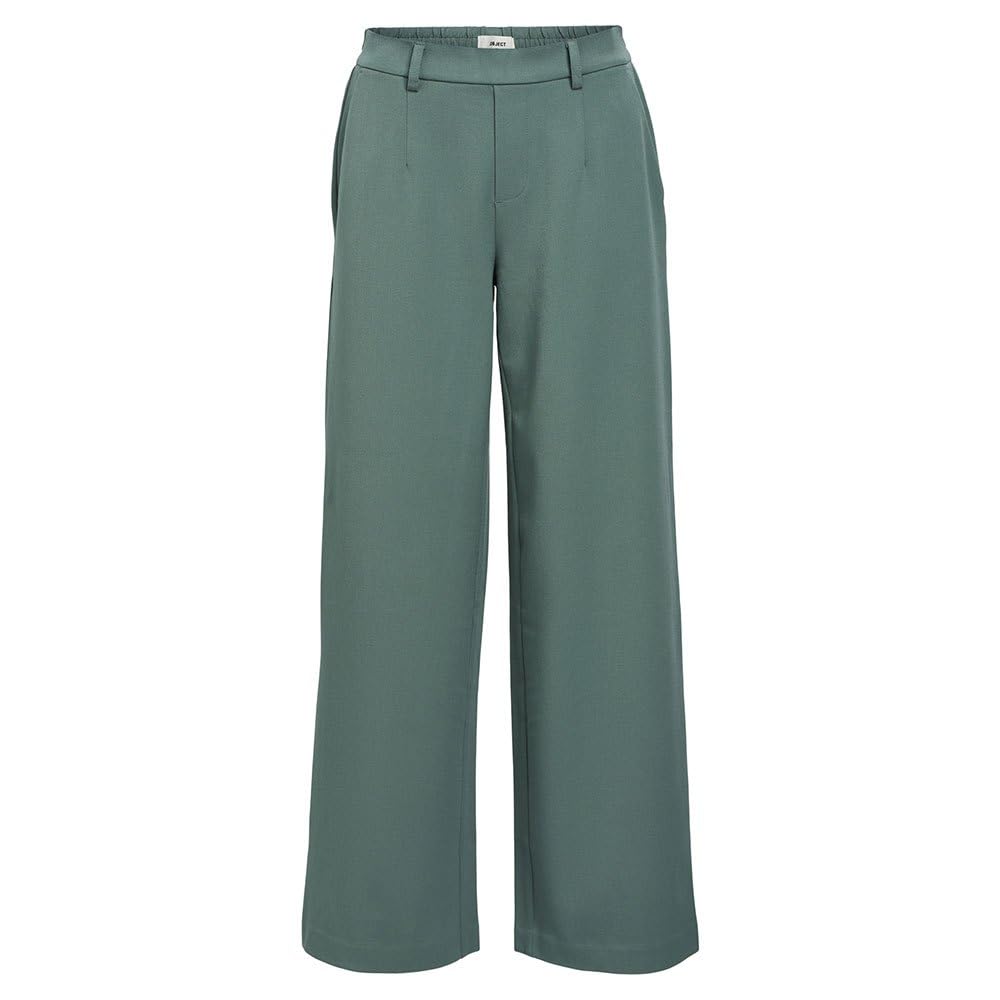 Object Women's Objlisa Wide Pant Noos Trouser, Dark Forest, 10