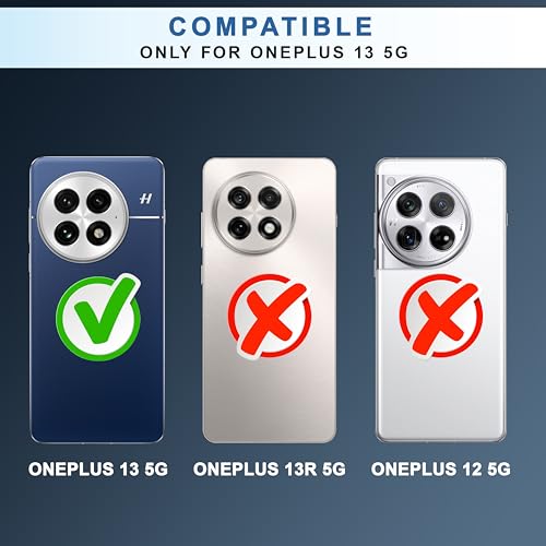 Image of CEDO Backcover for OnePlus 13 (5G) | Camera Protection Bump Shockproof Edge | Ultra Hybrid Transparent Acrylic Clear TPU+PC Hard Backcase Cover (Black)