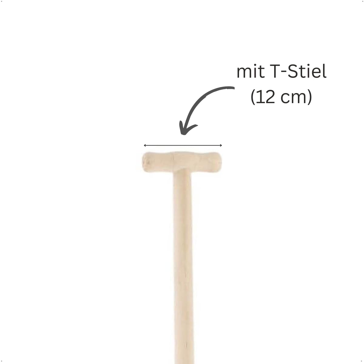 Rekord Gärtnerspaten (Stahl, poliert) mit T-Stiel aus Buchenholz, Gesamtlänge: ca. 116 cm, Maße Spatenkopf: 28x17 cm, Spaten, Gartenspaten, Kantenspaten
