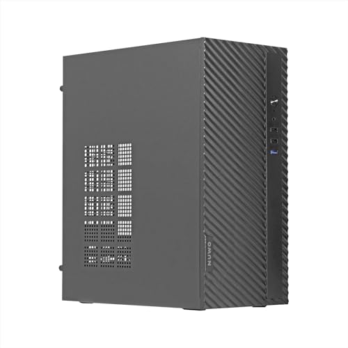 Nuwo Opal Z200 Case Compatto Micro-ATX Mini-ITX per PC Desktop Office Mini Tower mATX 0.60MM SPCC, USB 3.0, Senza Alimentatore, Nero