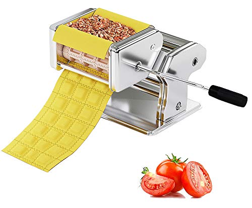 Nuvantee Ravioli Maker Attachment - 150 mm Detachable Ravioli Cutter - Stainless Steel Ravioli Machine
