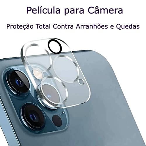 Capa Capinha Clear Case Compatível Com Magsafe Para iPhone 13, 13 Pro, 13 Pro Max + Película de Vidr