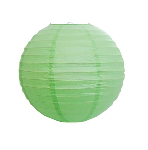 Set of 10 Apple Green Paper Party Lanterns 14