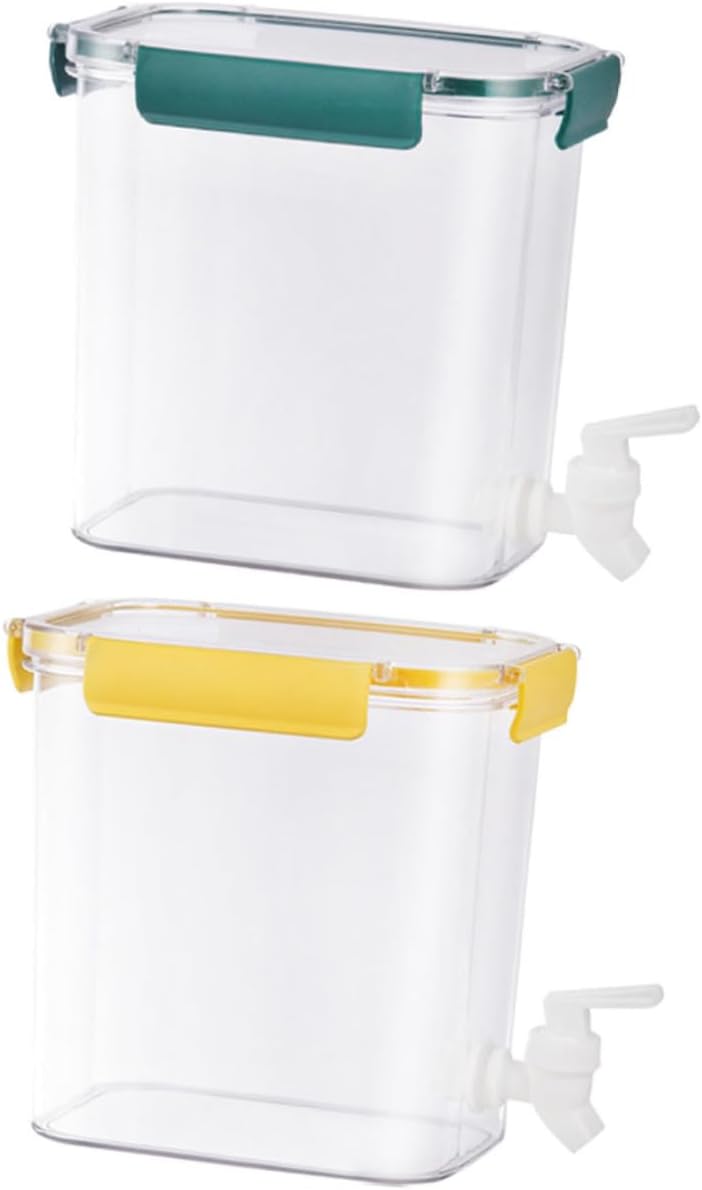 2pcs Beverage Dispensers for Fridge Cold Kettle Faucet Office Juice Dispenser Stain Resistant