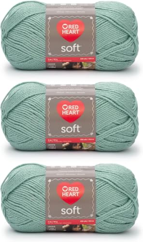 Image of Red Heart Soft Seafoam Yarn of 141g /5oz - Acrylic - 4 Medium (Worsted) - 256 Yards - Knitting /Crochet (Pack of 24)