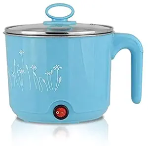 1.5 Litre Electric Cooker | Food Steamer, Rice Cooker, Travel Cooker | Stainless Steel Lid | Cool Touch Handles | Detachable Power Cord | Multicolor