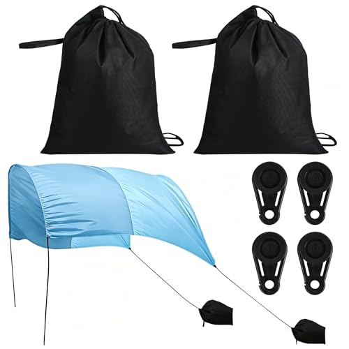 Bylion 2 Pack Beach Shade Accessories- Beach Canopy Wind...