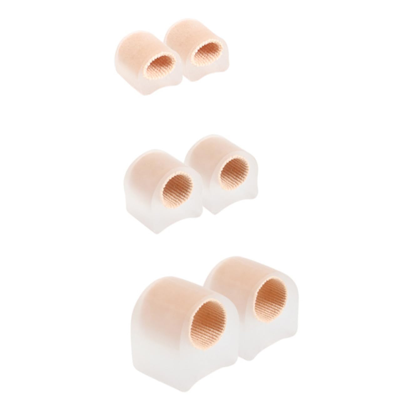6pcs Reusable Toe Separators Comfortable Gel Toe Spacers for Bunion Relief s for Day and Night Use Breathable Design