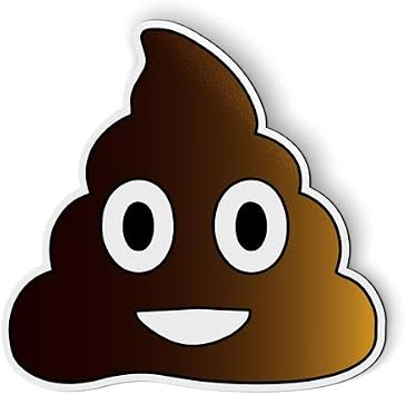 Poop Emoji Magnet for Car, Fridge, Locker, 3 in