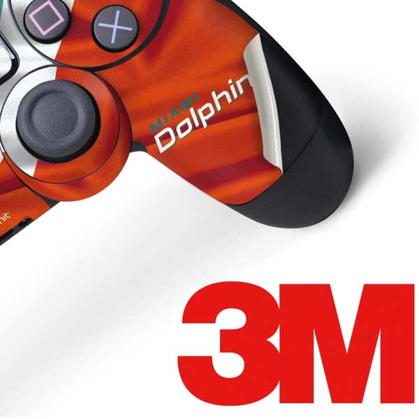 Skinit Decal Gaming Skin Compatible with PS4 Controller - Officially Licensed NFL Miami Dolphins Design