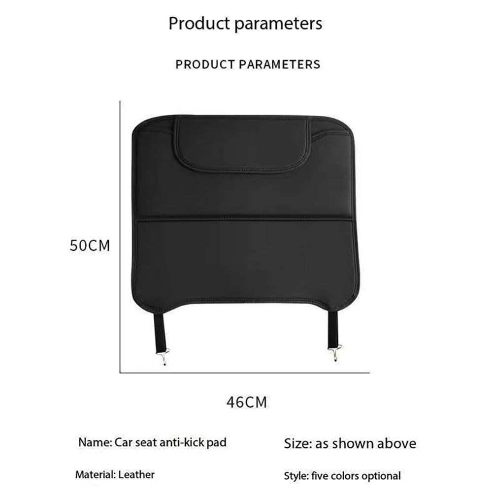 2 szt. Mata ochronna na oparcie fotela samochodowego do Citroen C4 Coupe/C4 Pallas/C4, skórzana podkładka na siedzenie, tylna osłona, ochraniacz PU, ochrona przed zabrudzeniem, poduszka,