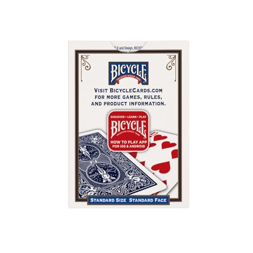 Image of Bicycle Standard Playing Card 12 Pack | Air Cushion Finish for smooth shuffling, Made in USA, 6 red and 6 blue decks, Ideal for poker and blackjack