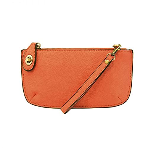 Image of Joy Susan Women's Fashion Purse Mini Crossbody Wristlet Clutch Handbag - Orange