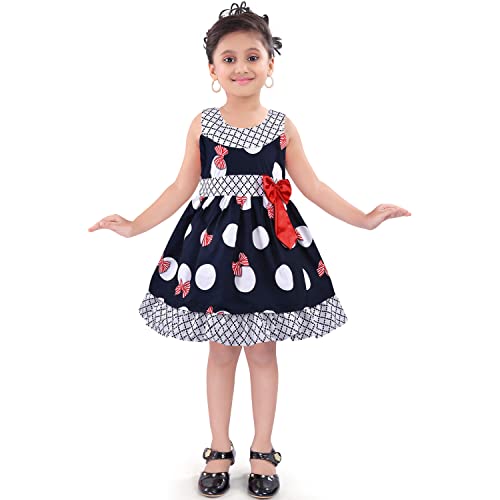 Image of Wish Karo Baby Girls Cotton Dress Casual Frocks for Girls-(ctn383)