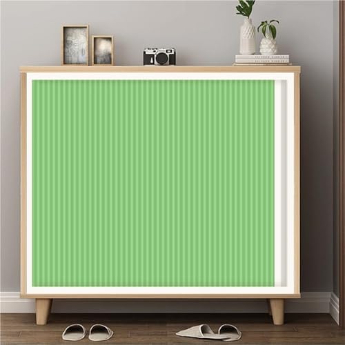 Puerta de armario de acordeón sin taladro, puerta plegable interior para zapatero, puerta divisora deslizante resistente al agua para dormitorio (verde, 35.4 pulgadas de ancho x 39.4 pulgadas de alto)
