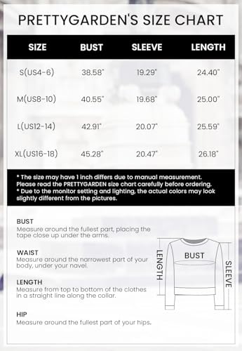 Prettygarden Women'S Knit Sweater Casual Crewneck Long Sleeve Floral Print Lightweight Pullover Sweatshirt thumb #5