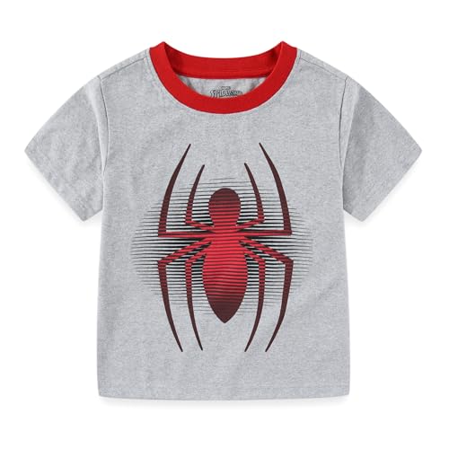 Marvel Spider-Man Boys 2 Pack Short Sleeve Shirts for Toddlers to Big Kids3